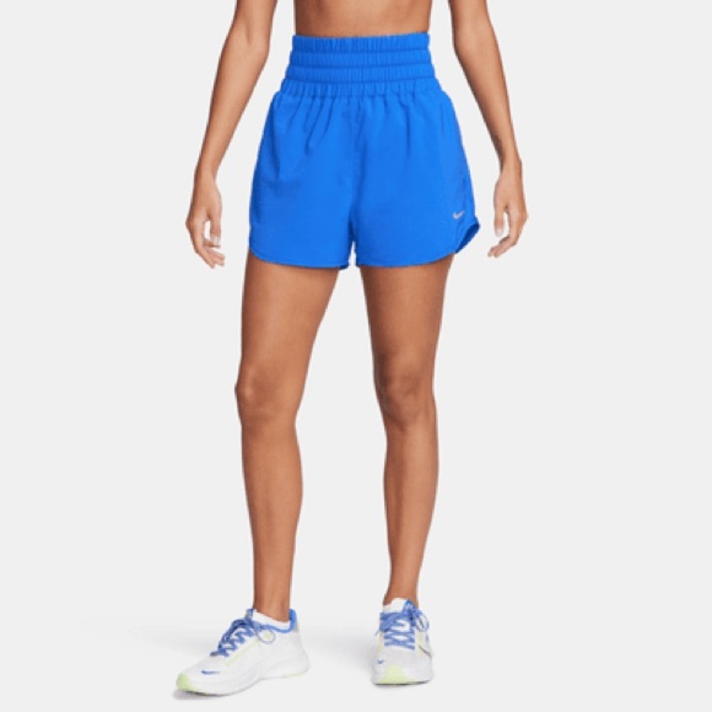 Nike One Dri-FIT Ultra High-Waisted 3"  Shorts Size XL Hyper Royal Blue